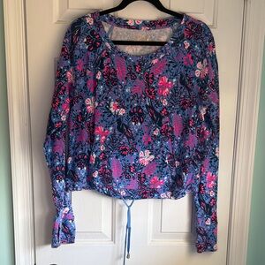 Floral Lilly Pulitzer Luxletic Long Sleeve Women's Top